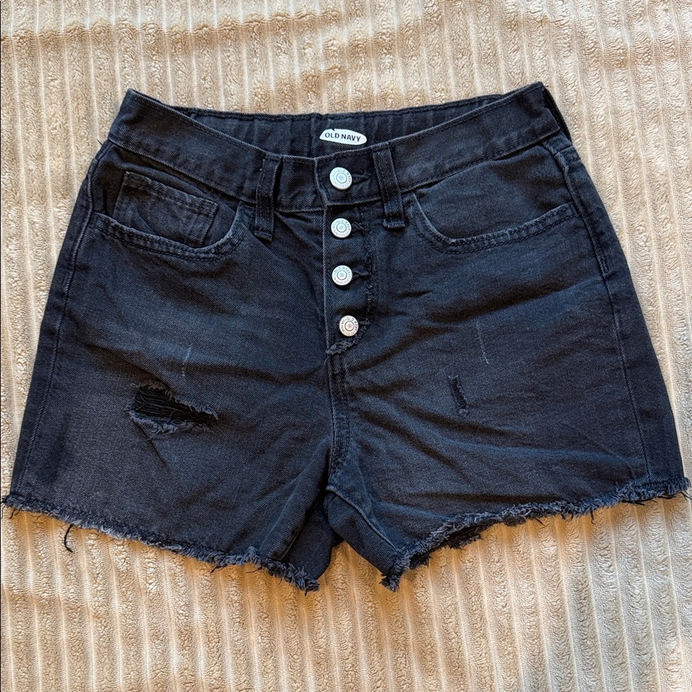 Old Navy Black Kids Denim Shorts